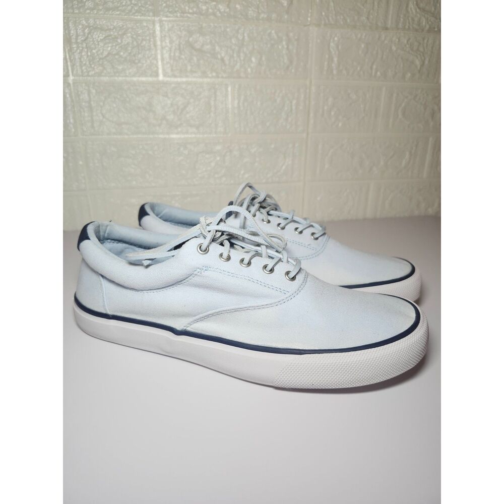 Sperry Striper II CVO Light Blue Size 9 Men's Nautical Coastal Sneaker